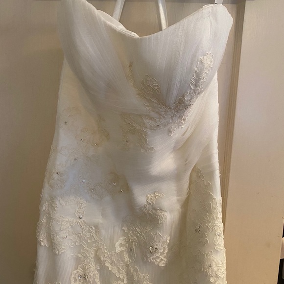 Cream wedding dress mermaid - Picture 3 of 5